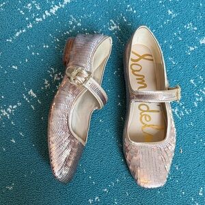 Sam Edelman Metallic Mary Jane Flats